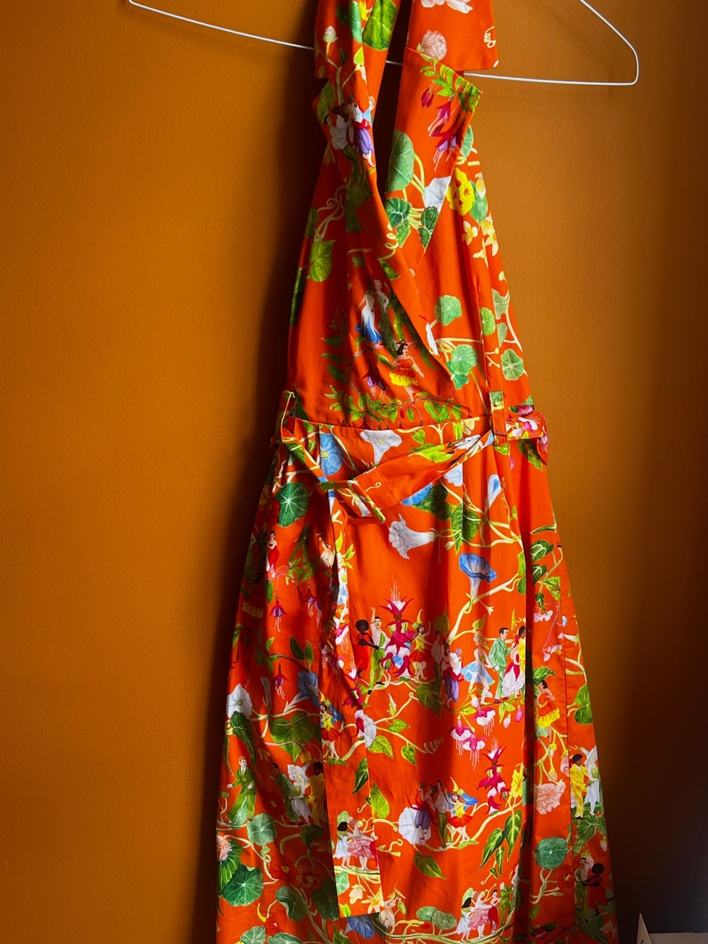Rachel Antonoff Bright Orange Garden Dress